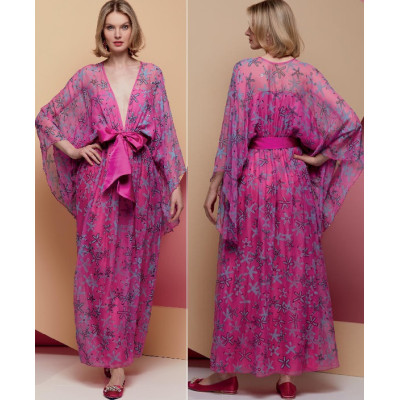 Střih Vogue 1627 maxi šaty, Zandra Rhodes