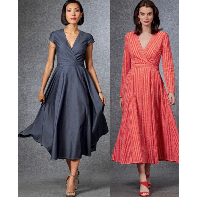 Střih Vogue 1672 midi šaty