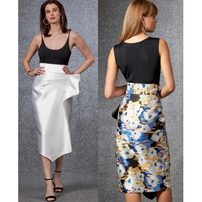 Střih Vogue 1684 zavinovací sukně, taftová sukně