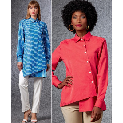 Střih Vogue 1678 košilová tunika, košile