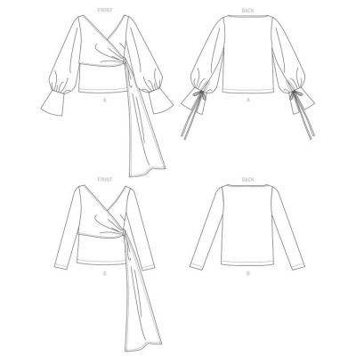 Střih Vogue 1679 zavinovací halenka