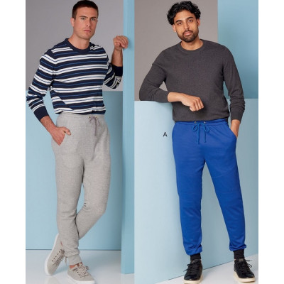 Střih Vogue 1854 pánské kalhoty v jogger stylu, tepláky