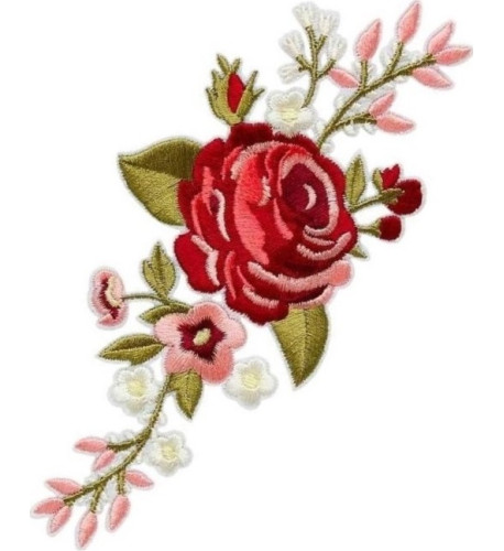 Nažehlovačka květinové aranžmá, růže, nažehlovací obrázek Monoquick