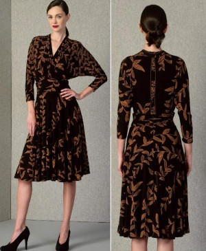 Střih Vogue 1405 zavinovací šaty, Tracy Reese