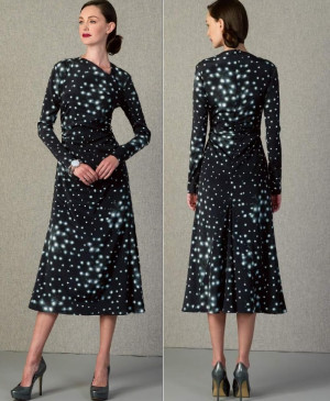 Střih Vogue 1406 áčkové šaty, Rachel Comey