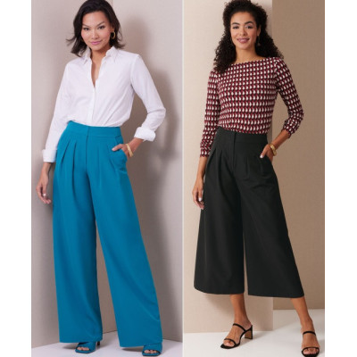 Střih Butterick 6973 kalhoty se širokými nohavicemi