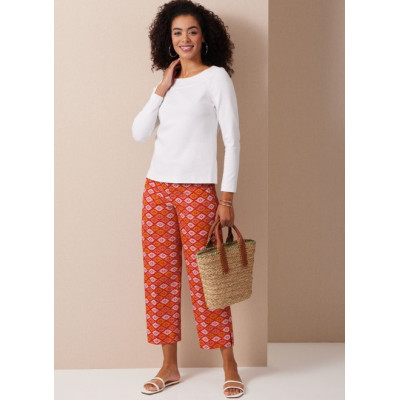 Střih Butterick 6975 rovné šaty, tričko, sako, kalhoty s puky