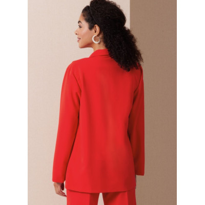 Střih Butterick 6975 rovné šaty, tričko, sako, kalhoty s puky