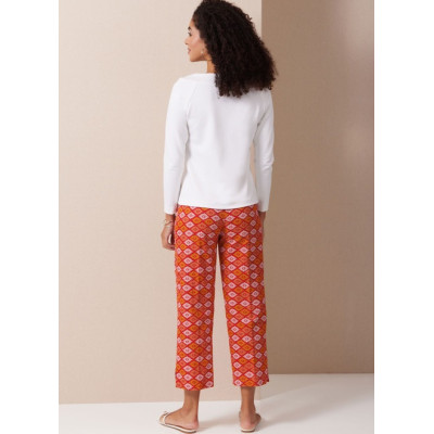 Střih Butterick 6975 rovné šaty, tričko, sako, kalhoty s puky