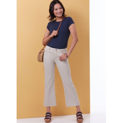 Střih Butterick 6982 volná tunika, džíny, džínové kalhoty