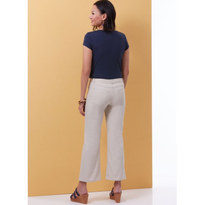 Střih Butterick 6982 volná tunika, džíny, džínové kalhoty