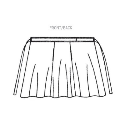 Střih Butterick 6986 Vintage zavinovací sukně, 70. léta