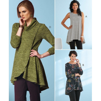 Střih Butterick 6752 rolák, tričko, tunika