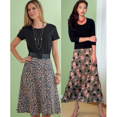 Střih Butterick 6743 zvonová sukně