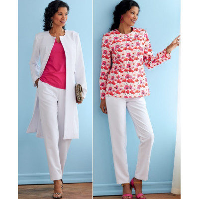 Střih Butterick 6740 sako, kabát, top, kalhoty