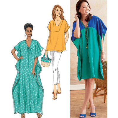 Střih Butterick 6683 tunikové šaty, tunika, kaftan