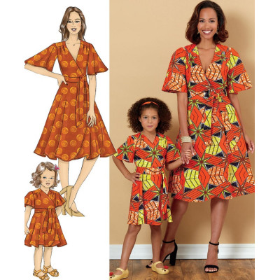 Střih Butterick 6654 zavinovací šaty