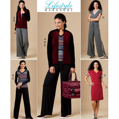 Střih Butterick 6600 sportovní oblečení, domácí oblečení, mikina, tepláky