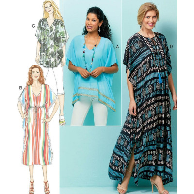 Střih Butterick 6559 letní tunika, kaftan