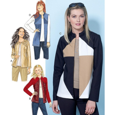 Střih Butterick 6496 sako, vesta