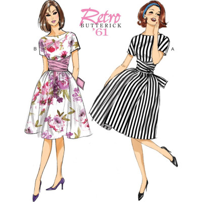 Střih Butterick 6318 Retro šaty