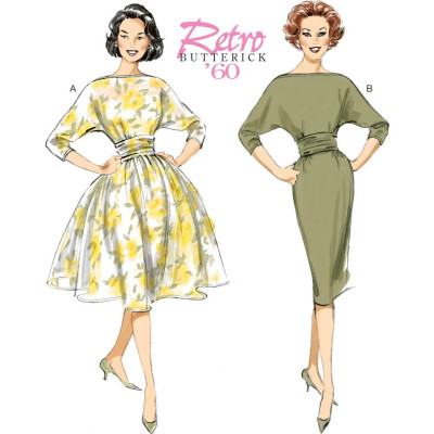Střih Butterick 6242 Retro šaty
