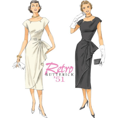 Střih Butterick 5880 Retro pouzdrové šaty