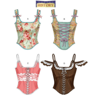 Střih Butterick 5935 šněrovací korzet