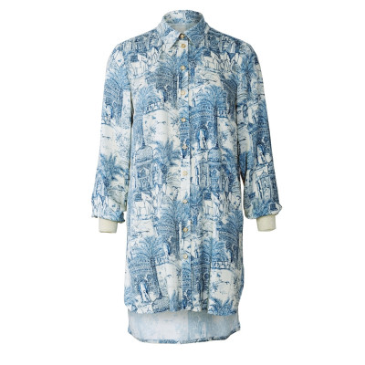 Střih Burda 5800, návod k šití: košile, prodloužená košile, košilová tunika