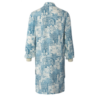 Střih Burda 5800, návod k šití: košile, prodloužená košile, košilová tunika