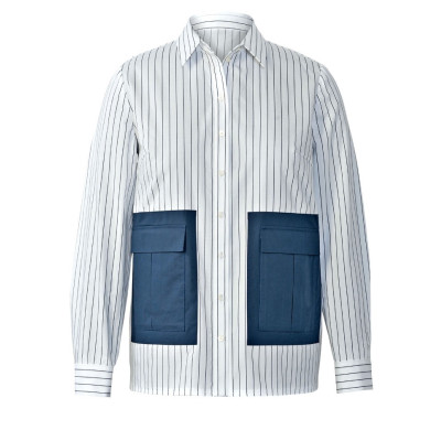 Střih Burda 5800, návod k šití: košile, prodloužená košile, košilová tunika