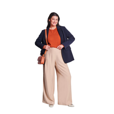 Střih Burda 5793, návod k šití: top bez rukávů, tunika, volné kalhoty se sklady