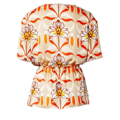 Střih Burda 5786, návod k šití: tričko s gumou v pase