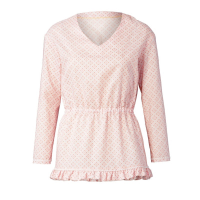 Střih Burda 5786, návod k šití: tričko s gumou v pase