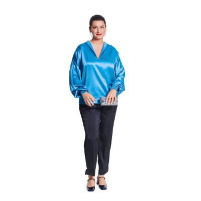 Střih Burda 5780, návod k šití: halenka, hedvábná halenka