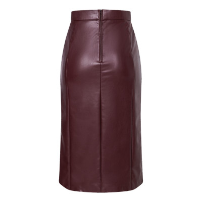 Střih Burda 5773, návod k šití: rovná sukně s bočním rozparkem, džínová sukně, kožená sukně