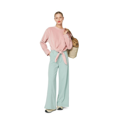 Střih Burda 5763, návod k šití: volné tričko se zavazováním na uzel, mikina