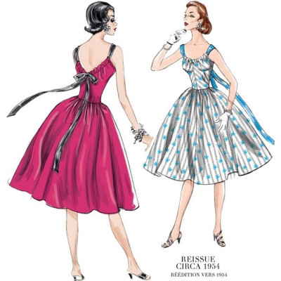 Střih Vogue 1697 šaty s nahými zády