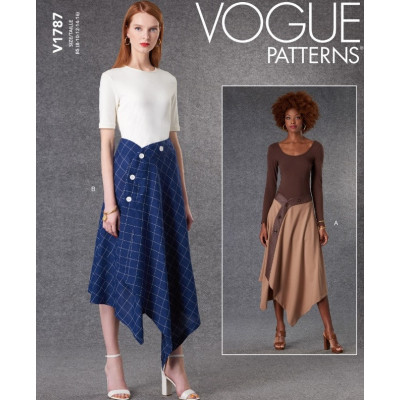 Střih Vogue 1787 zavinovací sukně