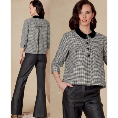 Střih Vogue 1831 krátké sako, zvonové kalhoty