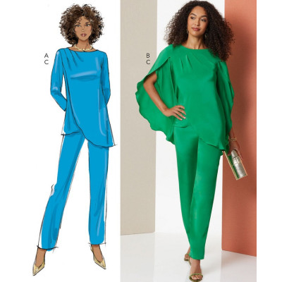 Střih Butterick 7009 tunika a kalhoty