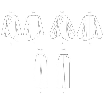 Střih Butterick 7009 tunika a kalhoty