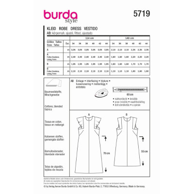 Střih Burda 5718, návod k šití: kalhoty marlene se širokými nohavicemi, šortky