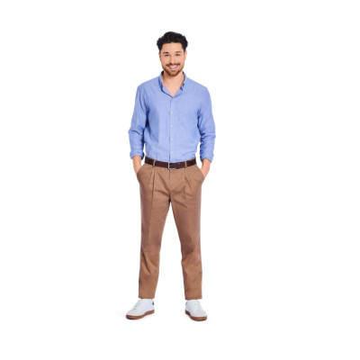 Střih Burda 5722, návod k šití: pánské kalhoty, kalhoty se sklady