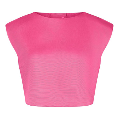 Střih Burda 5727, návod k šití: halenka s propínáním na zádech, top bez rukávů, crop top