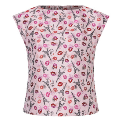 Střih Burda 5727, návod k šití: halenka s propínáním na zádech, top bez rukávů, crop top