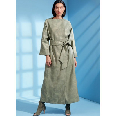 Střih Vogue 1619 kalhoty se širokými nohavicemi se sklady, kabát, oversized kabát, Paco Peralta BARCELONA