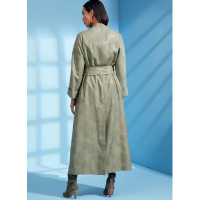 Střih Vogue 1619 kalhoty se širokými nohavicemi se sklady, kabát, oversized kabát, Paco Peralta BARCELONA