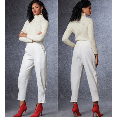 Střih Vogue 1729 kalhoty se skladem, rajtky, Rachel Comey