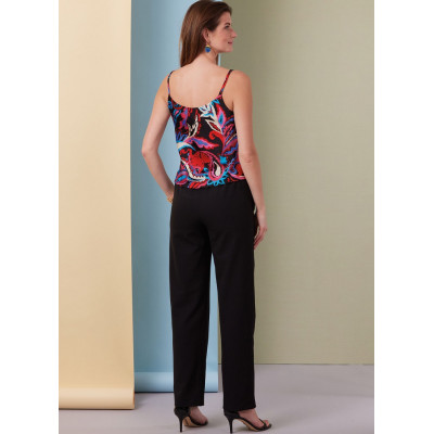 Střih Butterick 7001 volné sako, tílko, kalhoty s gumou v pase